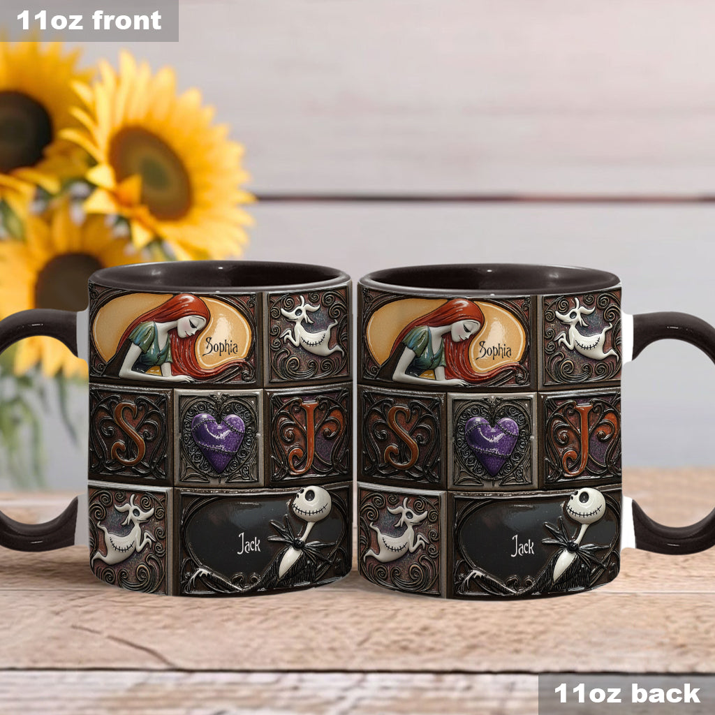 We're Simply Meant To Be - Personalized Nightmare Accent Mug