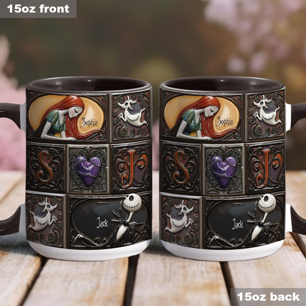 We're Simply Meant To Be - Personalized Nightmare Accent Mug