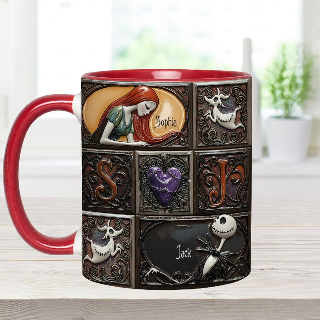 We're Simply Meant To Be - Personalized Nightmare Accent Mug