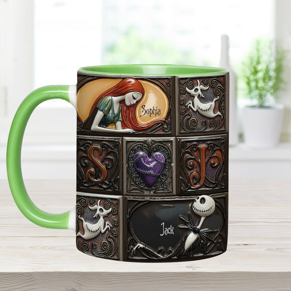 We're Simply Meant To Be - Personalized Nightmare Accent Mug