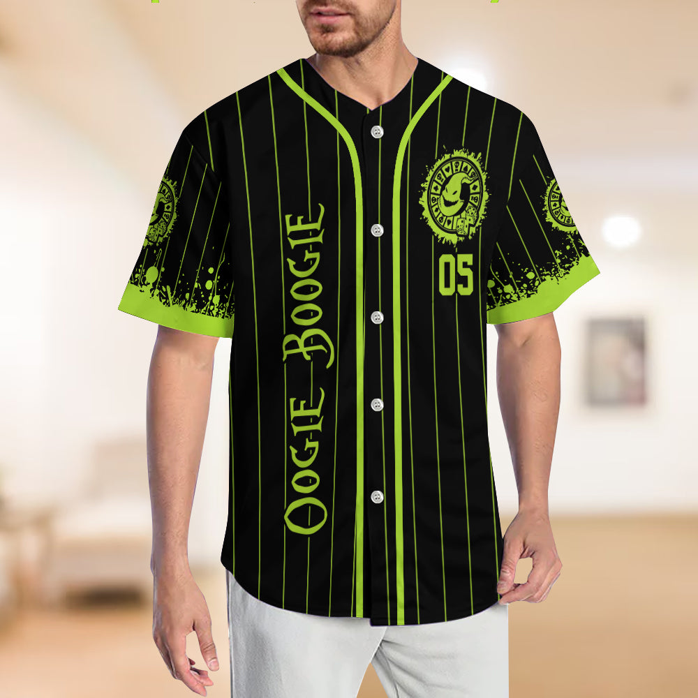Green Ghost - Personalized Nightmare Baseball Jersey