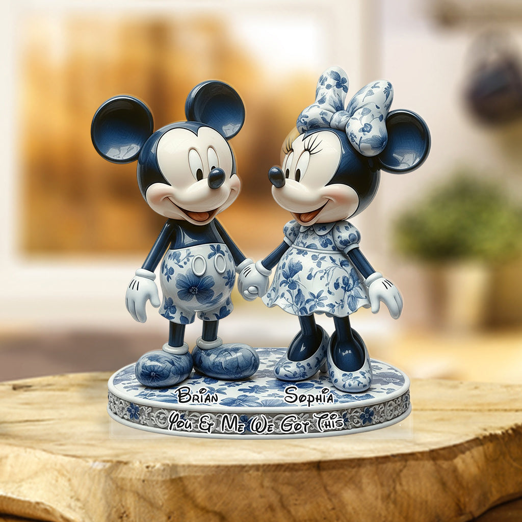 You & Me We Got This - Personalized Mouse Custom Shaped Acrylic Plaque