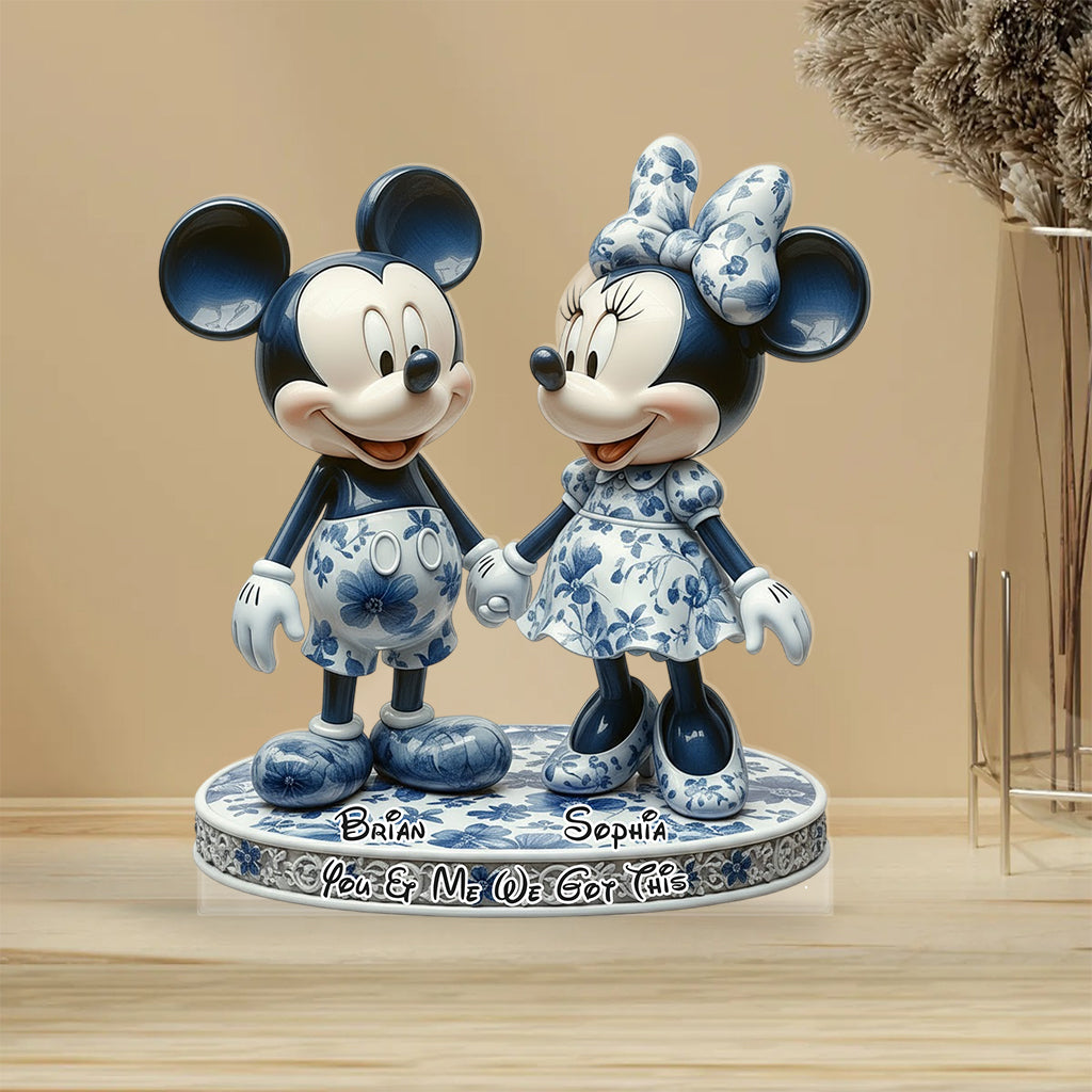 You & Me We Got This - Personalized Mouse Custom Shaped Acrylic Plaque
