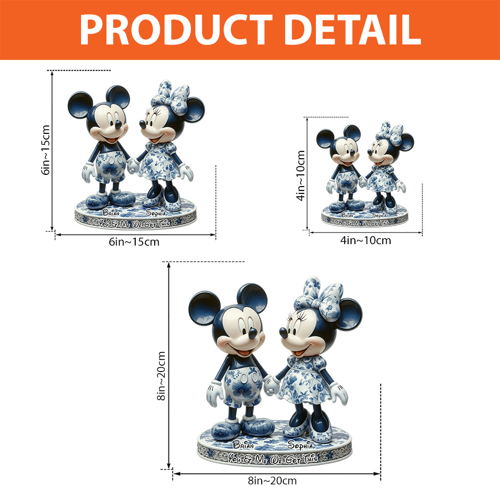 You & Me We Got This - Personalized Mouse Custom Shaped Acrylic Plaque