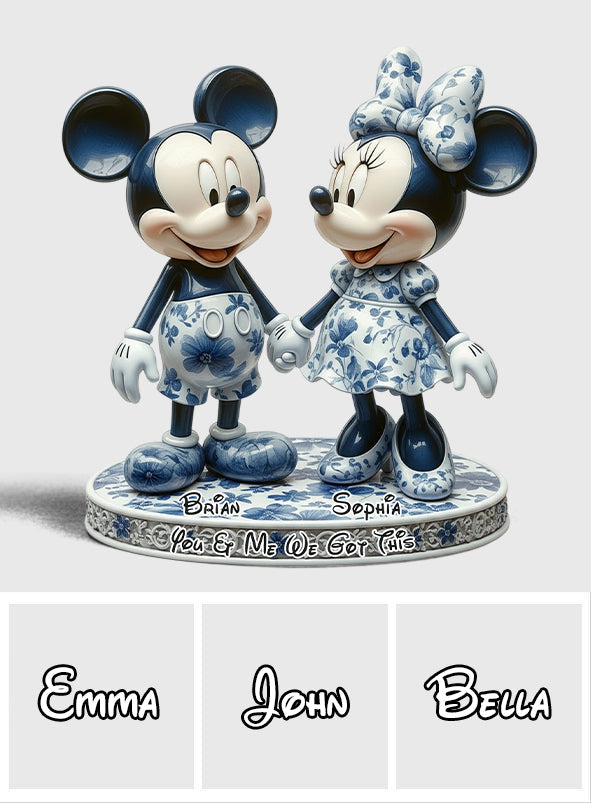 You & Me We Got This - Personalized Mouse Custom Shaped Acrylic Plaque