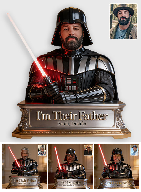 I'm Their Father - Personalized The Force Custom Shaped Acrylic Plaque