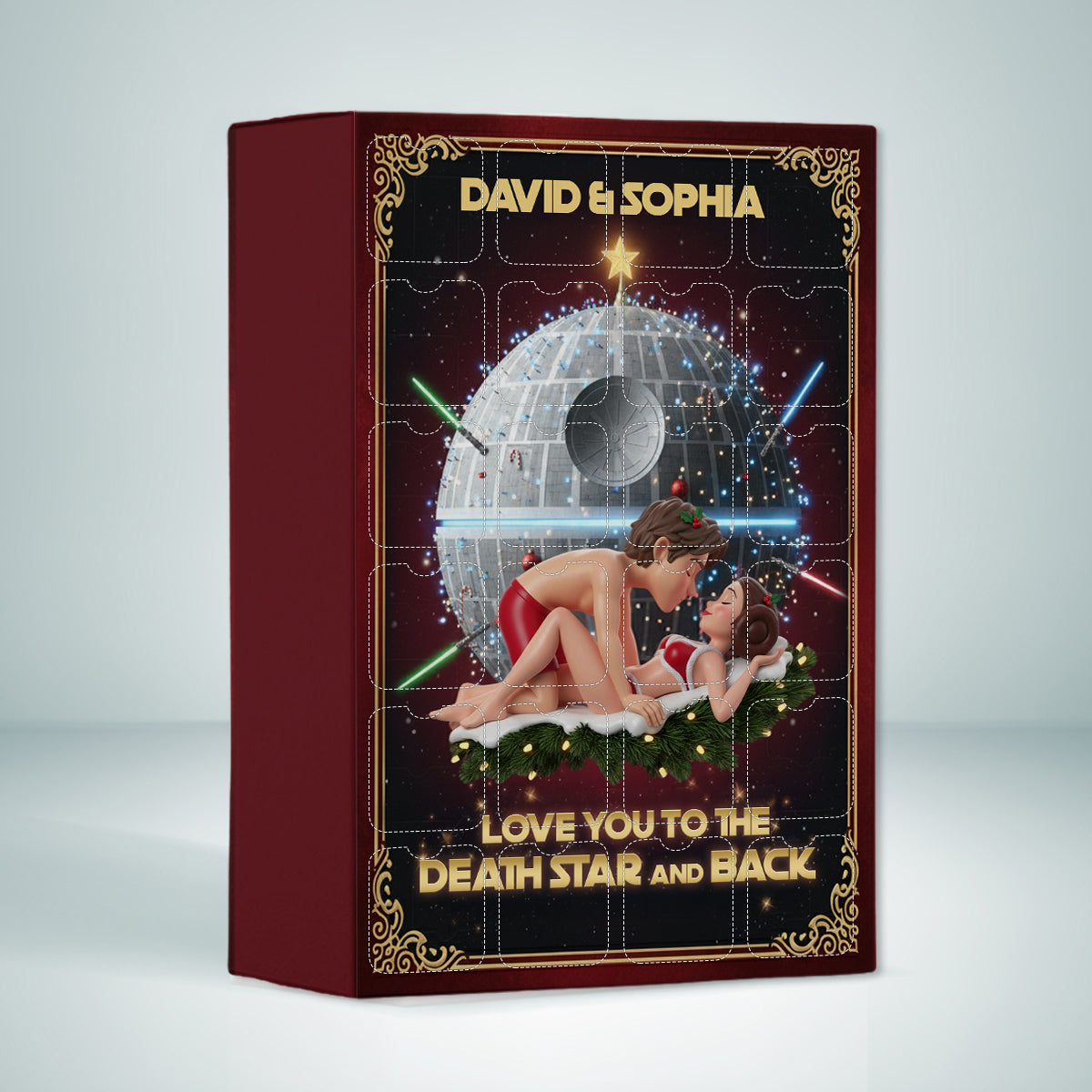 To the Stars and Back - Personalized The Force Advent Calendar With Ornaments