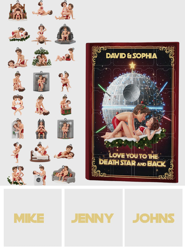 To the Stars and Back - Personalized The Force Advent Calendar With Ornaments