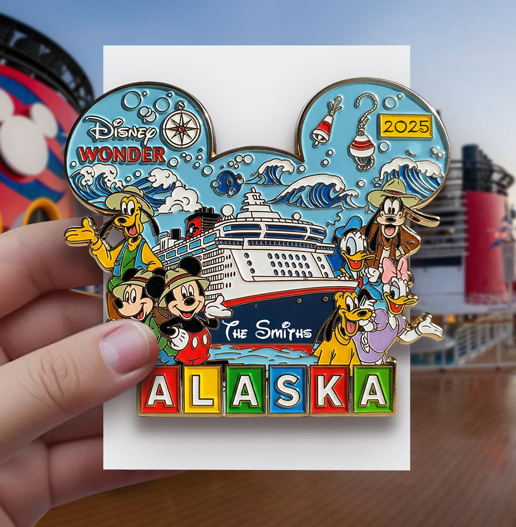 Alaska Cruising Trip - Personalized Mouse Pin