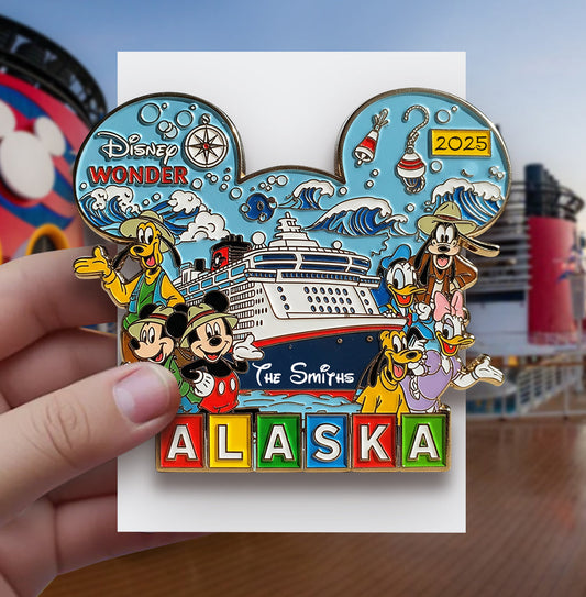 Alaska Cruising Trip - Personalized Mouse Pin