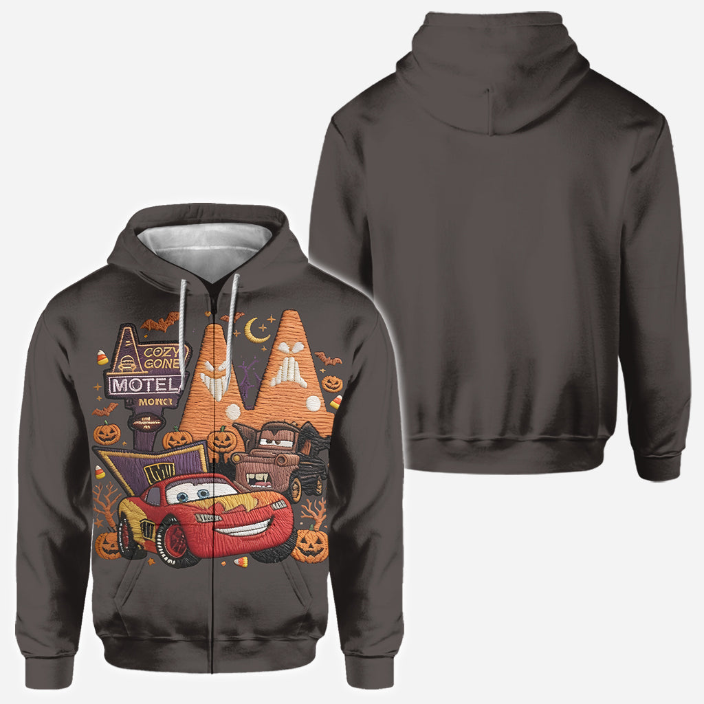 Spooky Halloween Car Friend - Personalized Racing Lover All Over Shirt