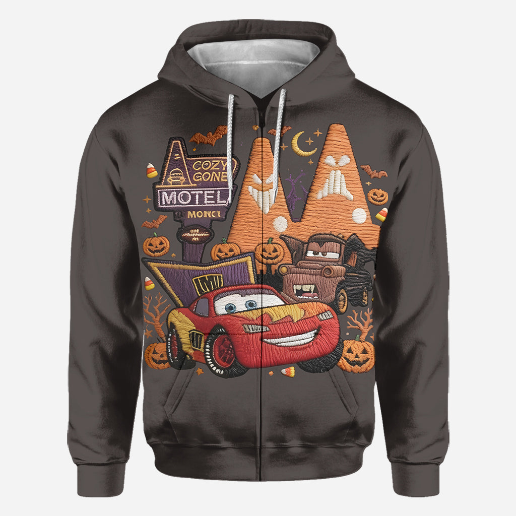 Spooky Halloween Car Friend - Personalized Racing Lover All Over Shirt