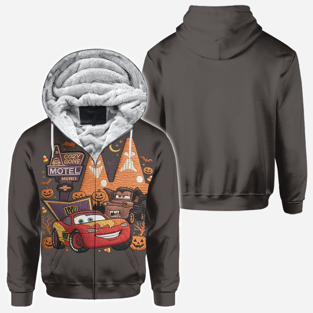 Spooky Halloween Car Friend - Personalized Racing Lover All Over Shirt