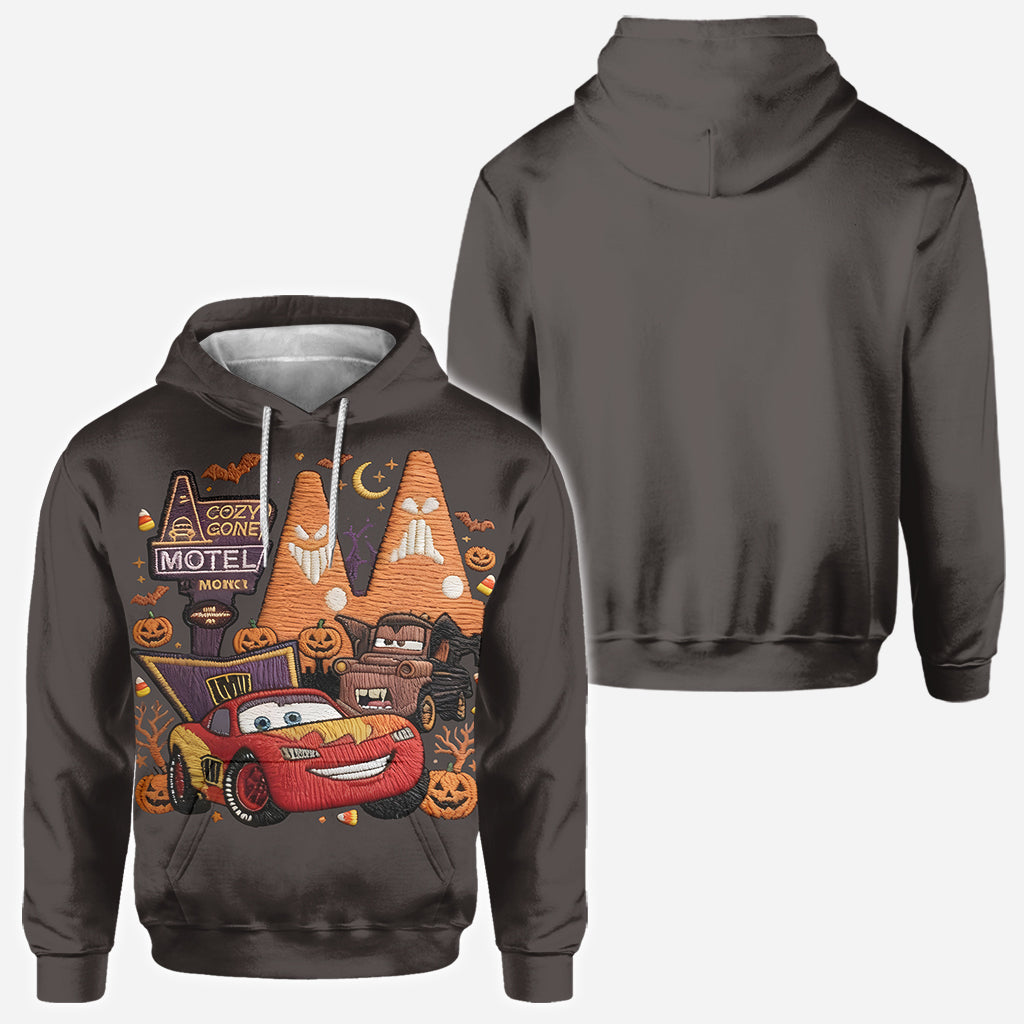 Spooky Halloween Car Friend - Personalized Racing Lover All Over Shirt