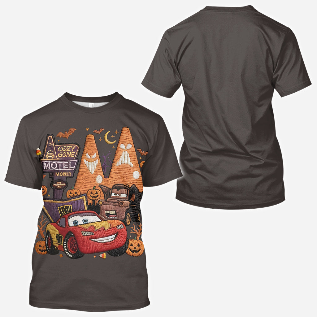 Spooky Halloween Car Friend - Personalized Racing Lover All Over Shirt