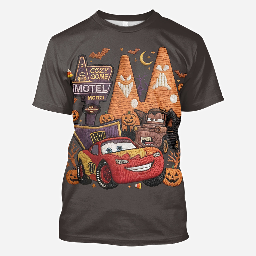 Spooky Halloween Car Friend - Personalized Racing Lover All Over Shirt