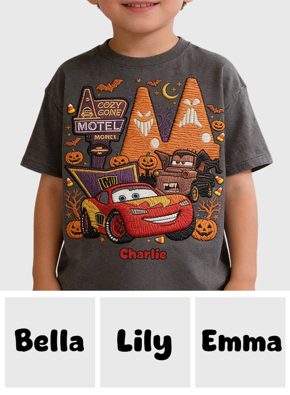 Spooky Halloween Car Friend - Personalized Racing Lover All Over Shirt