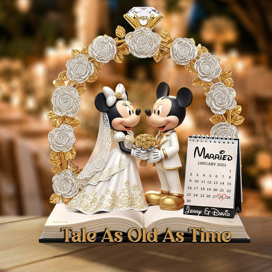Tale As Old As Time - Personalized Mouse Custom Shaped Acrylic Plaque