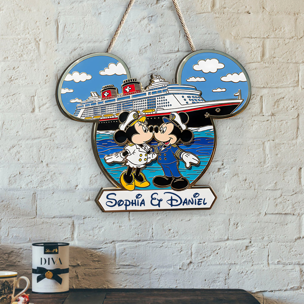 Magical Cruise Line - Personalized Mouse Custom Shaped Wood Sign