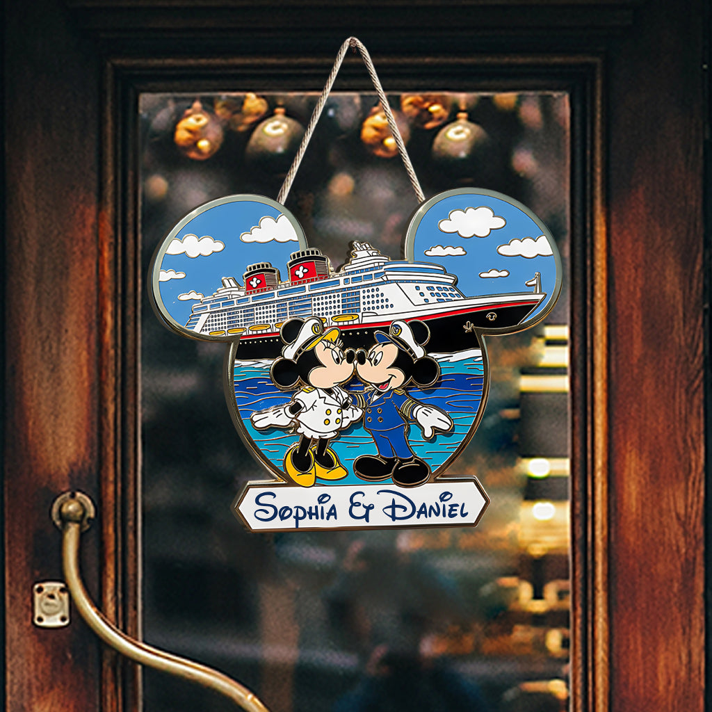 Magical Cruise Line - Personalized Mouse Custom Shaped Wood Sign