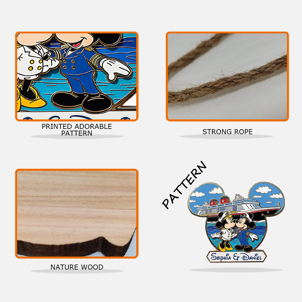 Magical Cruise Line - Personalized Mouse Custom Shaped Wood Sign