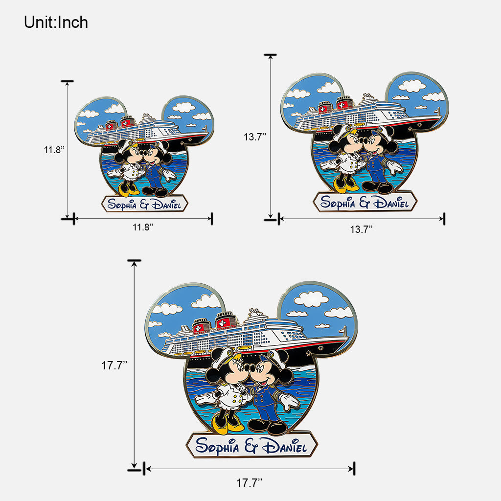 Magical Cruise Line - Personalized Mouse Custom Shaped Wood Sign