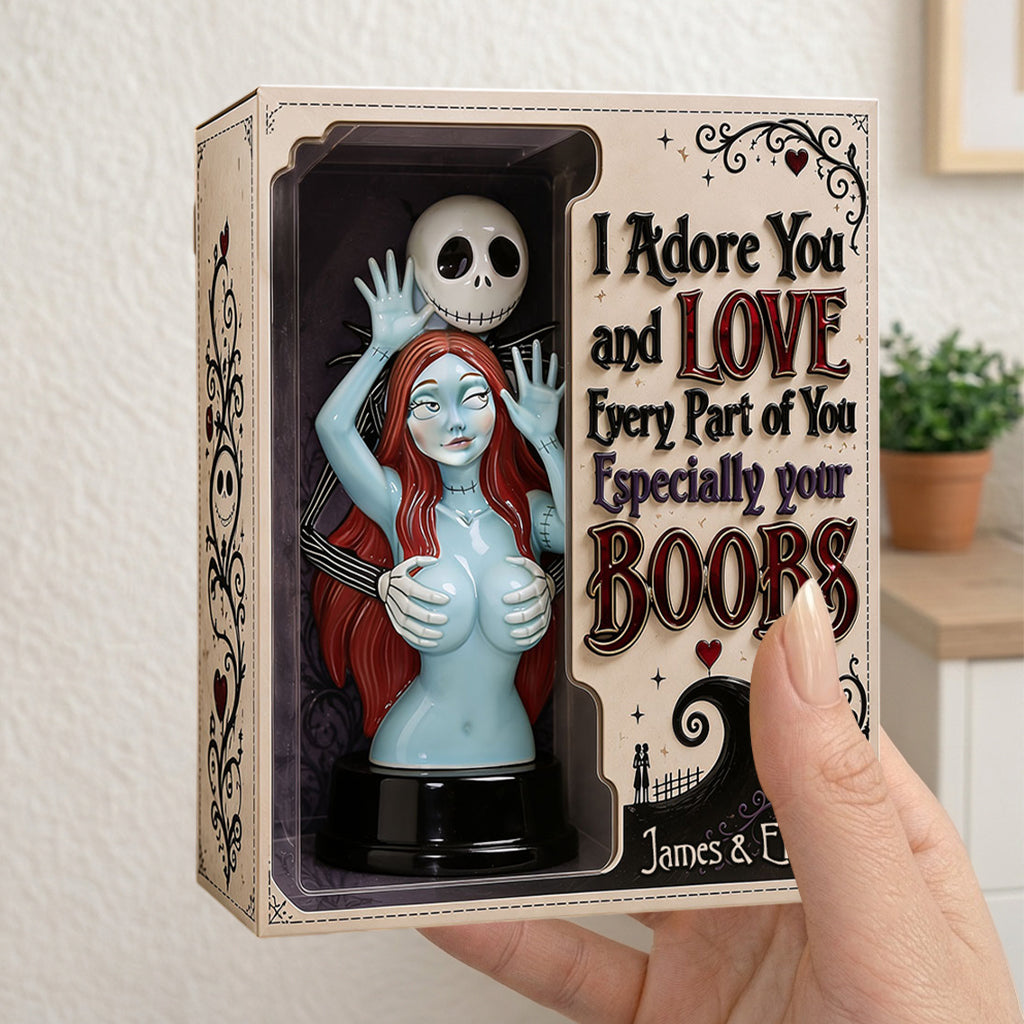 Naughty Spooky Couple - Personalized Nightmare Acrylic Display Box