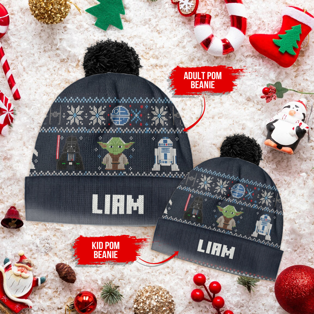 Joy To The Galaxy - Personalized The Force Beanie Hat