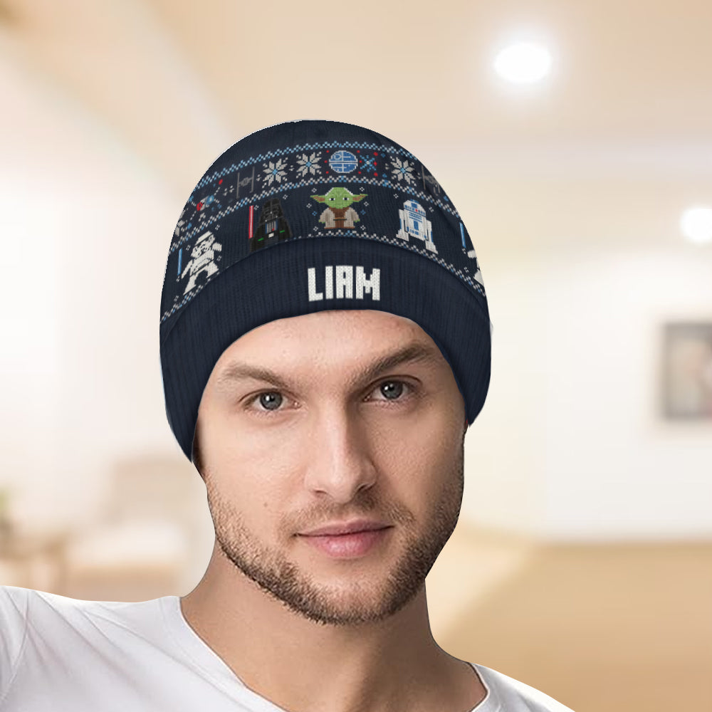Joy To The Galaxy - Personalized The Force Beanie Hat