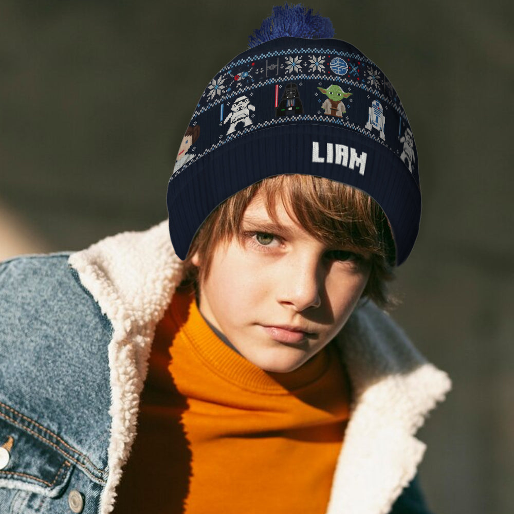 Joy To The Galaxy - Personalized The Force Beanie Hat