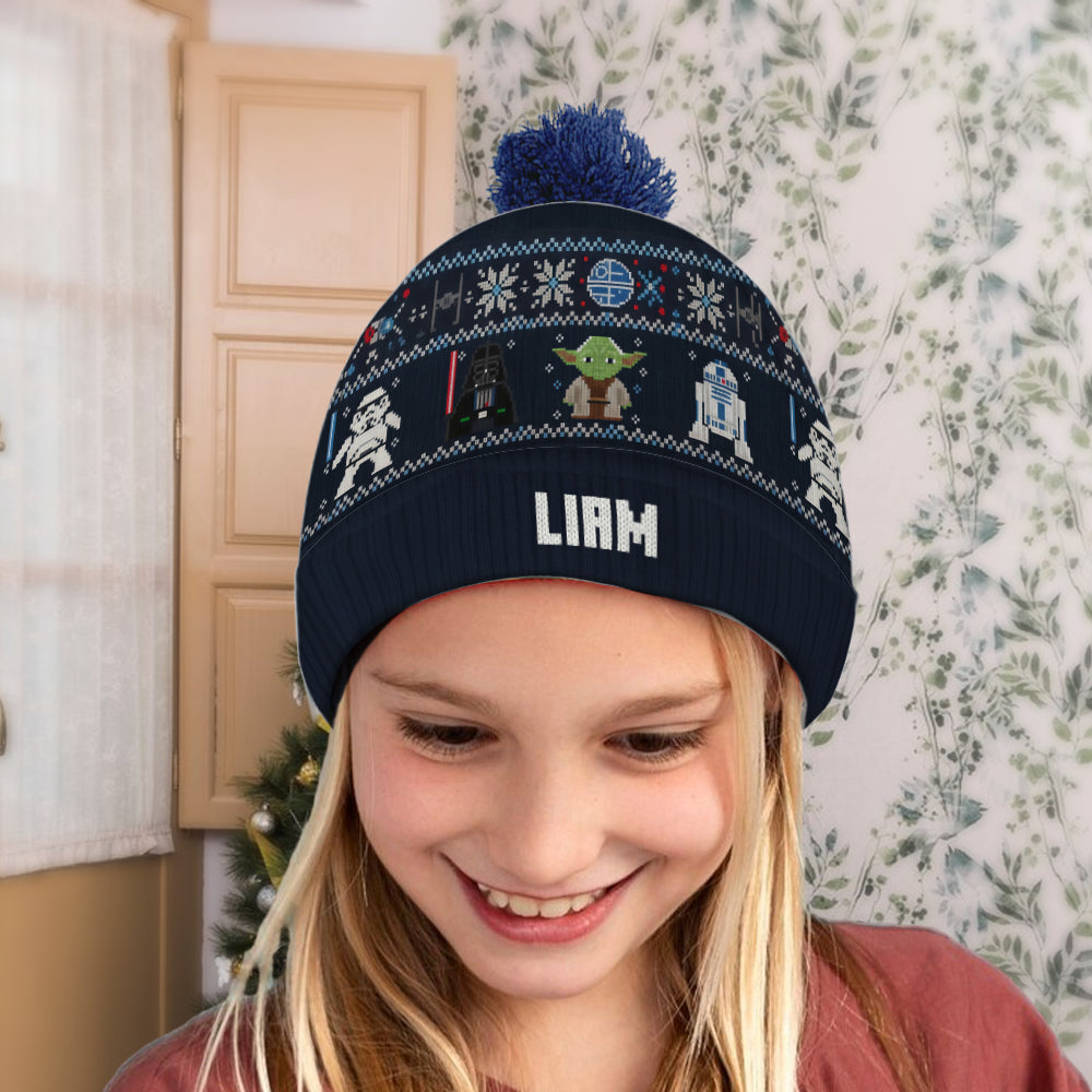 Joy To The Galaxy - Personalized The Force Beanie Hat