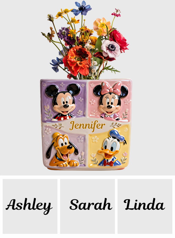 Magical Vase - Personalized Mouse Custom Shape Acrylic Flower Vase