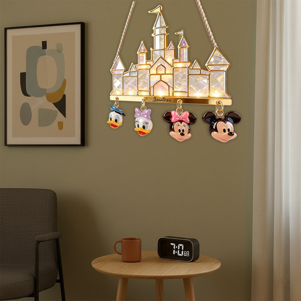 Magical Castle - Personalized Mouse LED Light Acrylic Sign