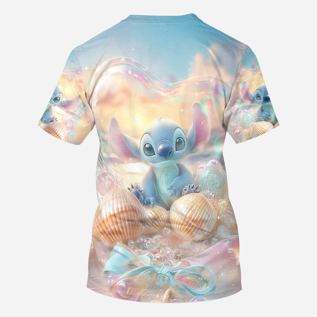 Blue Ohana Summer Vibes - Personalized Ohana All Over Shirt