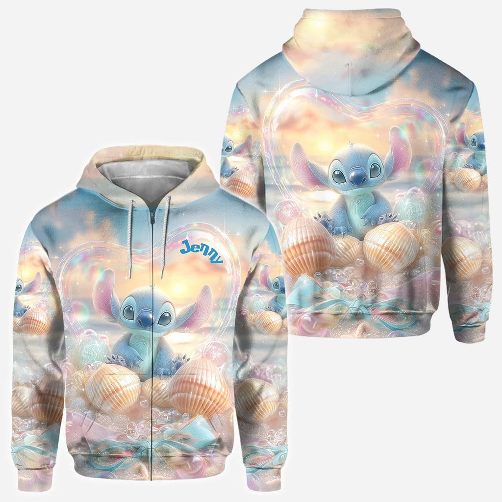 Blue Ohana Summer Vibes - Personalized Ohana All Over Shirt