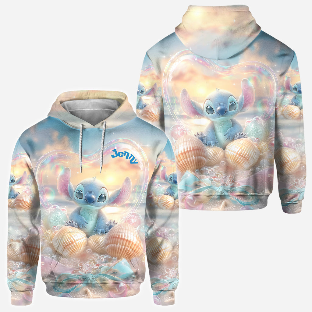 Blue Ohana Summer Vibes - Personalized Ohana All Over Shirt