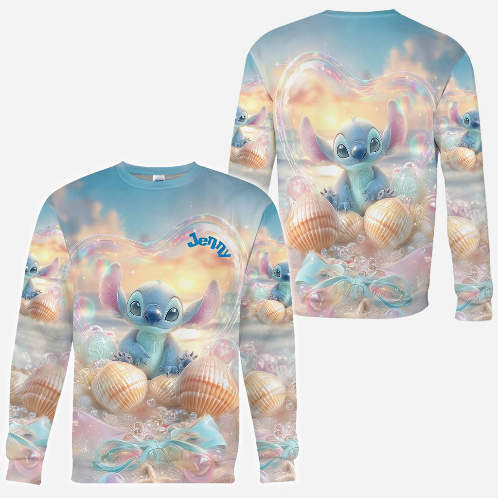 Blue Ohana Summer Vibes - Personalized Ohana All Over Shirt