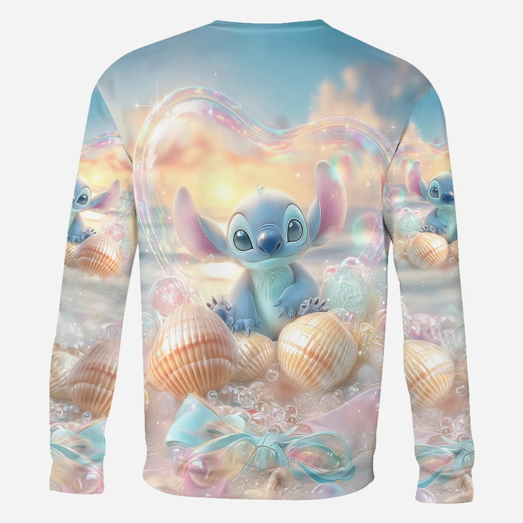 Blue Ohana Summer Vibes - Personalized Ohana All Over Shirt