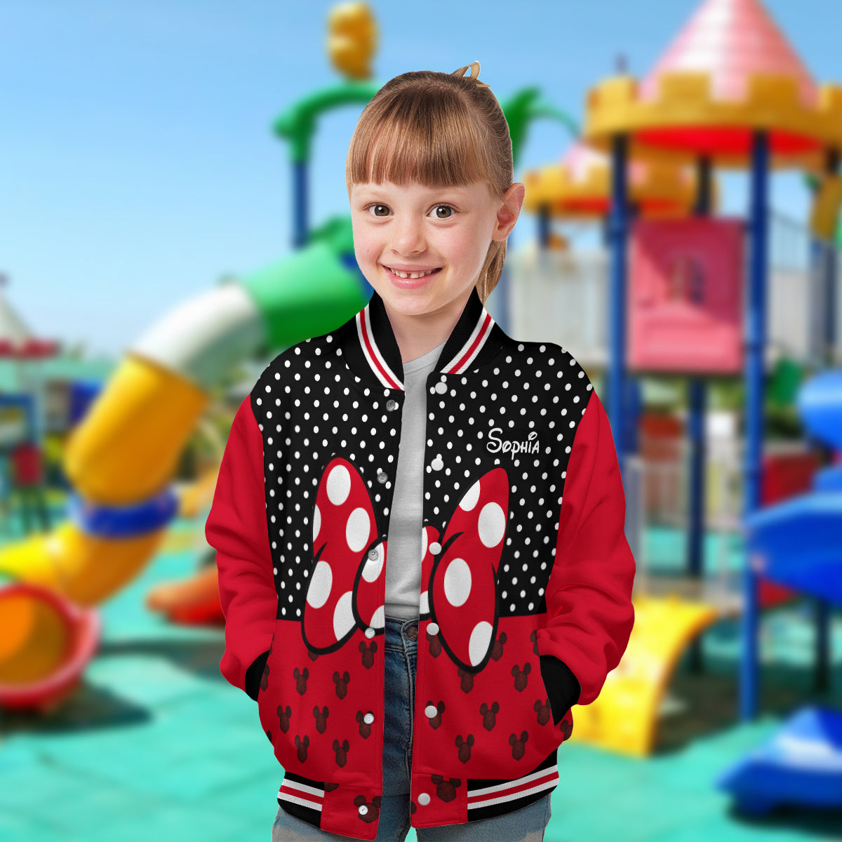 Believe In Magic - Personalized Mouse Varsity Jacket