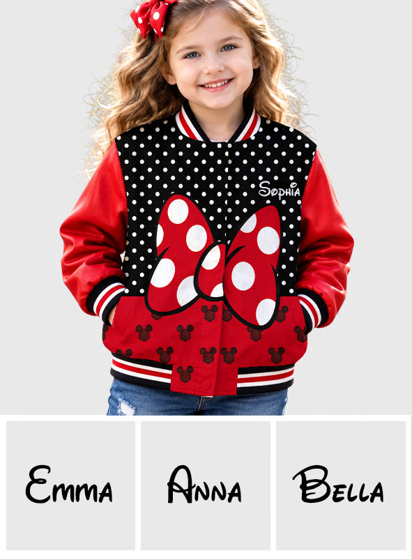 Believe In Magic - Personalized Mouse Varsity Jacket
