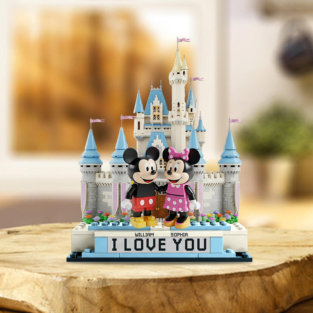 Cute Mouse Couple - Personalized Mouse Custom Shaped Acrylic Plaque