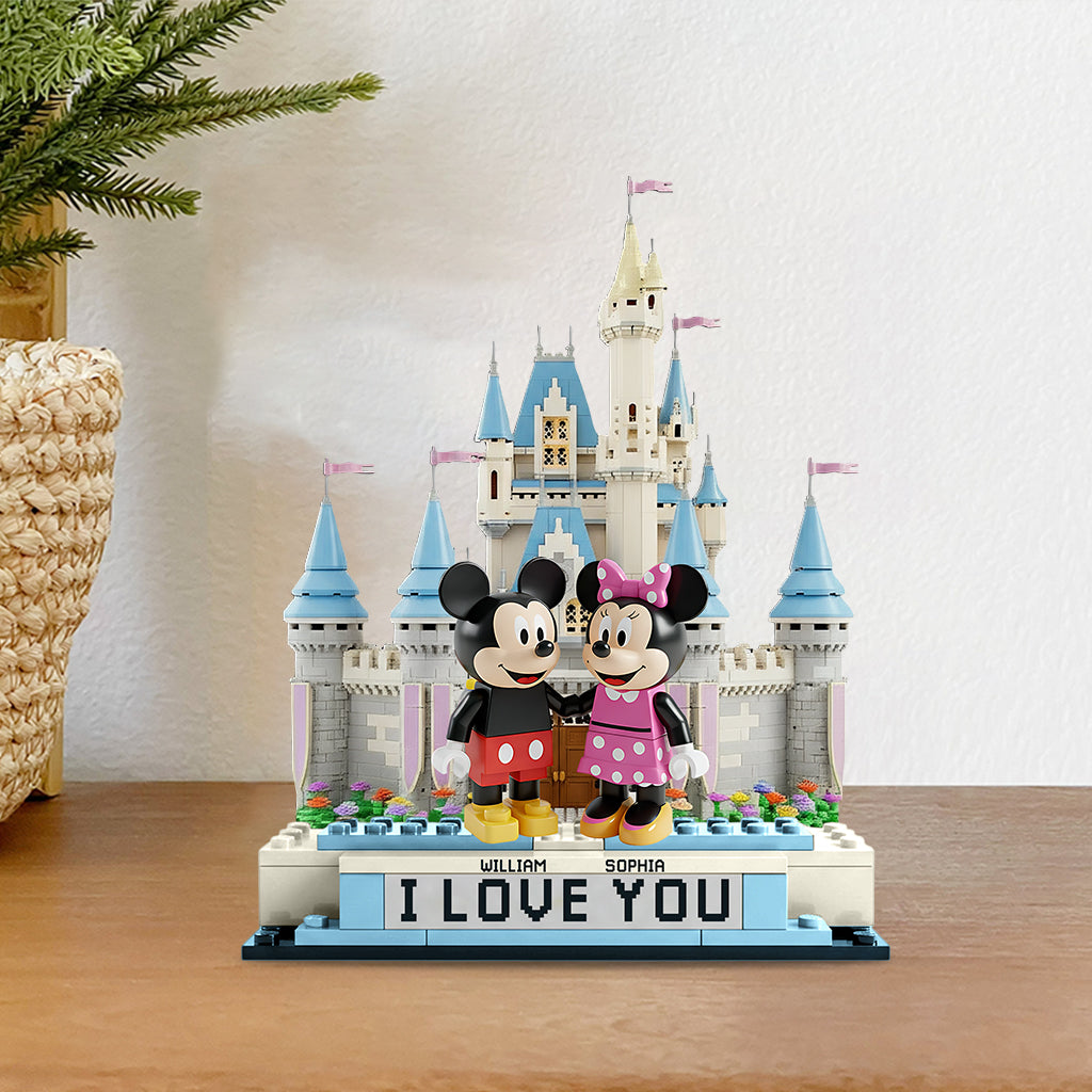 Cute Mouse Couple - Personalized Mouse Custom Shaped Acrylic Plaque