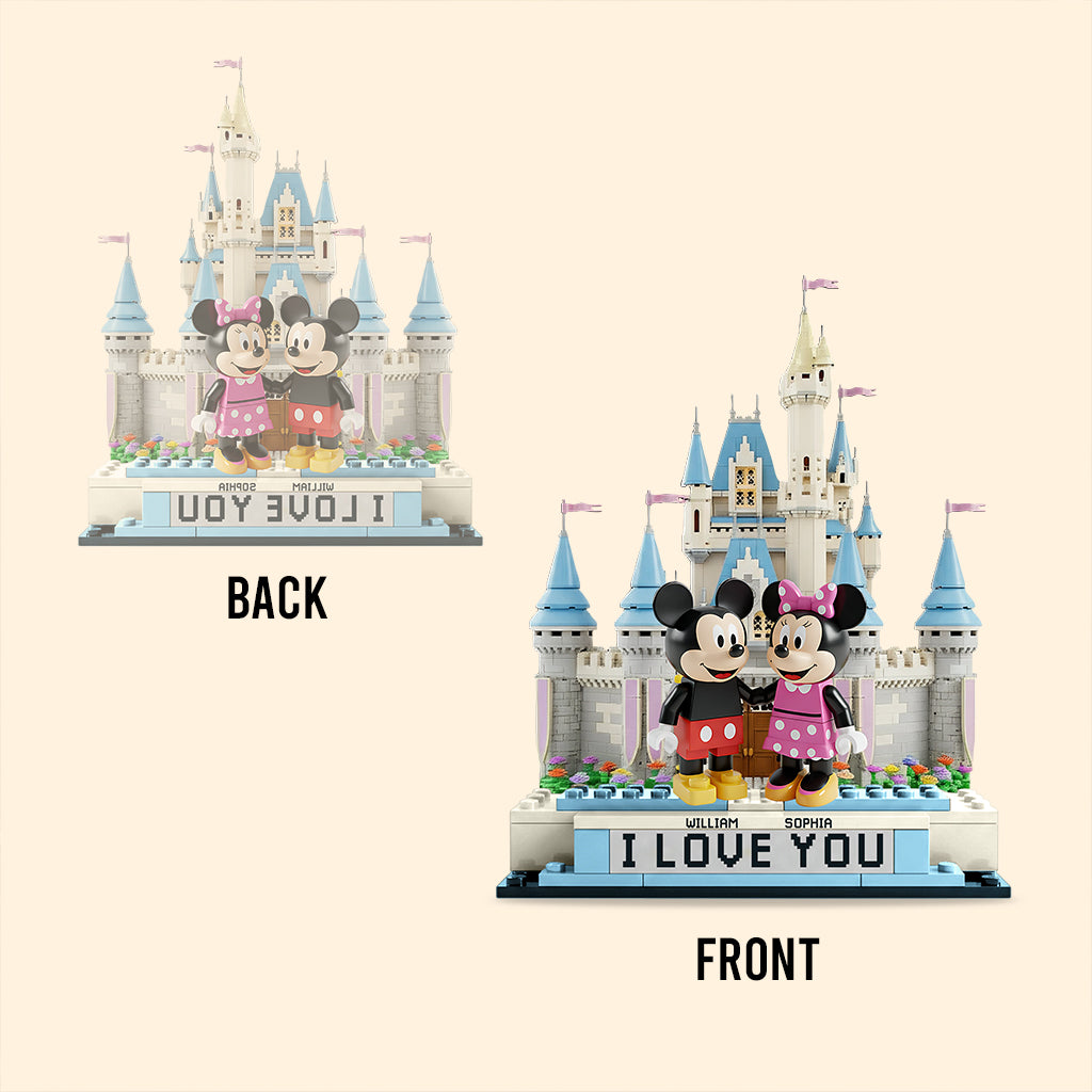 Cute Mouse Couple - Personalized Mouse Custom Shaped Acrylic Plaque