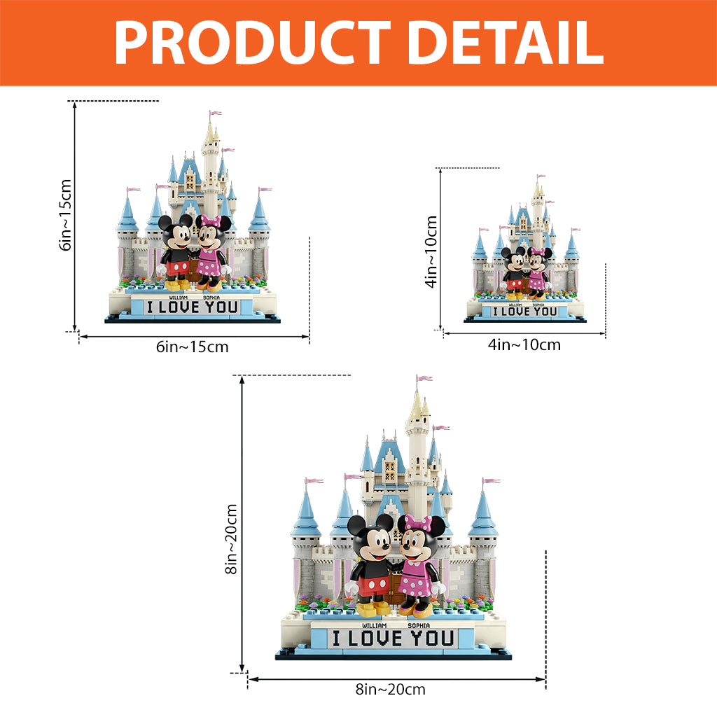 Cute Mouse Couple - Personalized Mouse Custom Shaped Acrylic Plaque