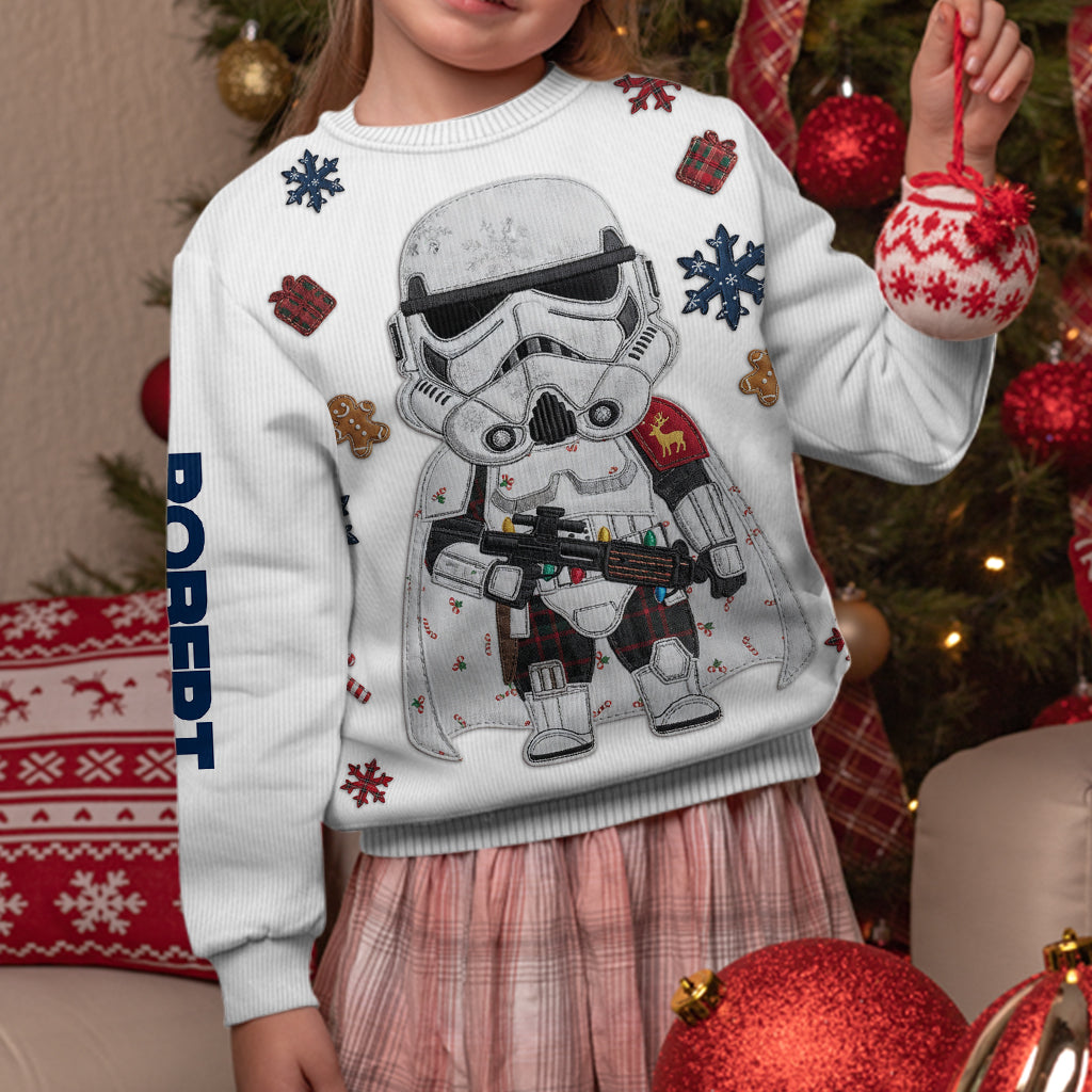 Merry Christmas - Personalized The Force Ugly Sweater