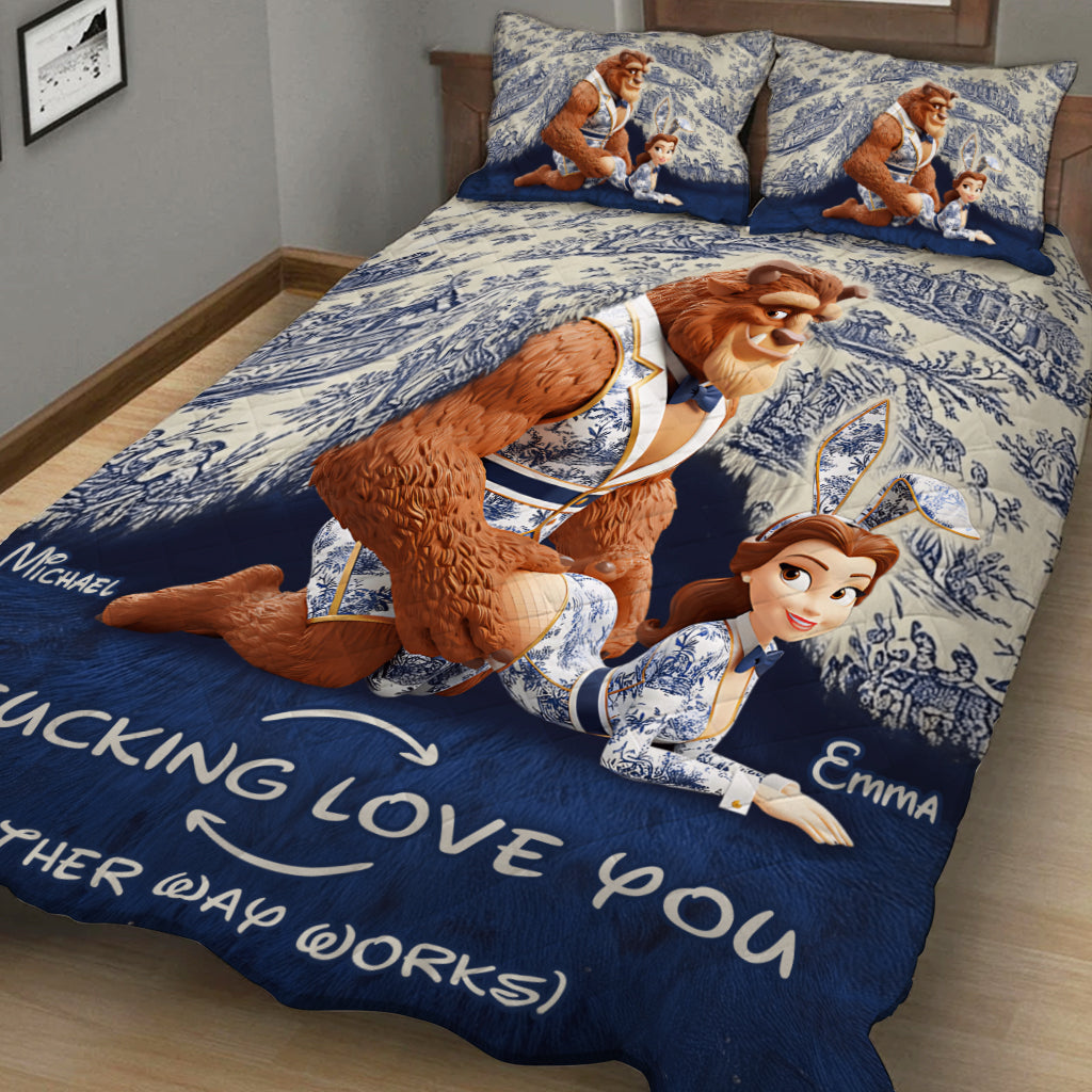 I Love You - Personalized Couple Quilt Set