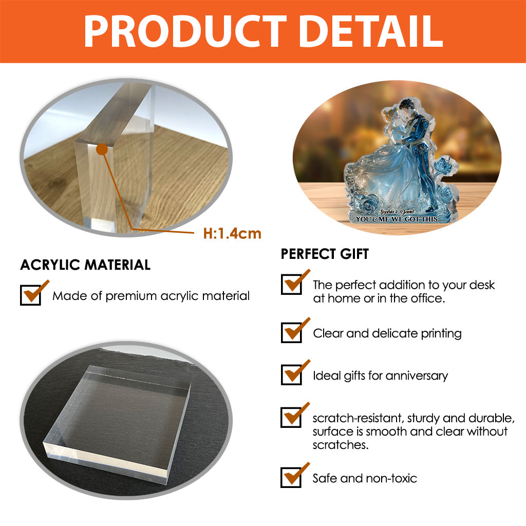 You & Me - Personalized Mouse Custom Shaped Acrylic Plaque