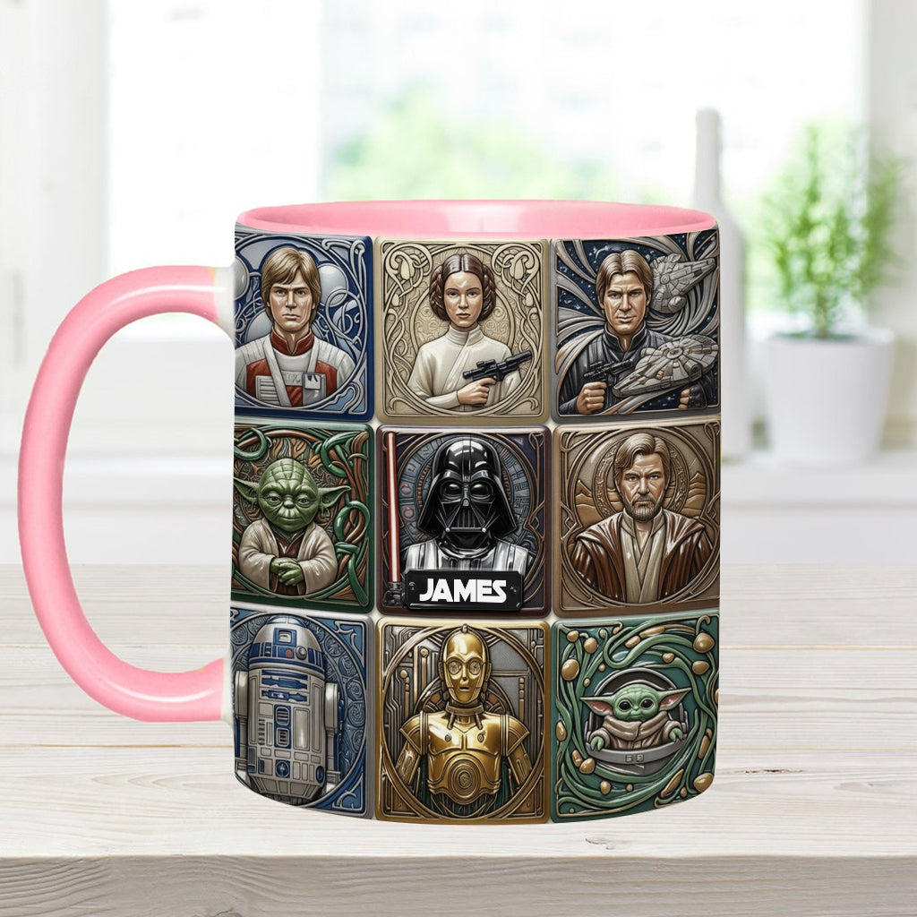 The War Of The Stars - Personalized The Force Accent Mug