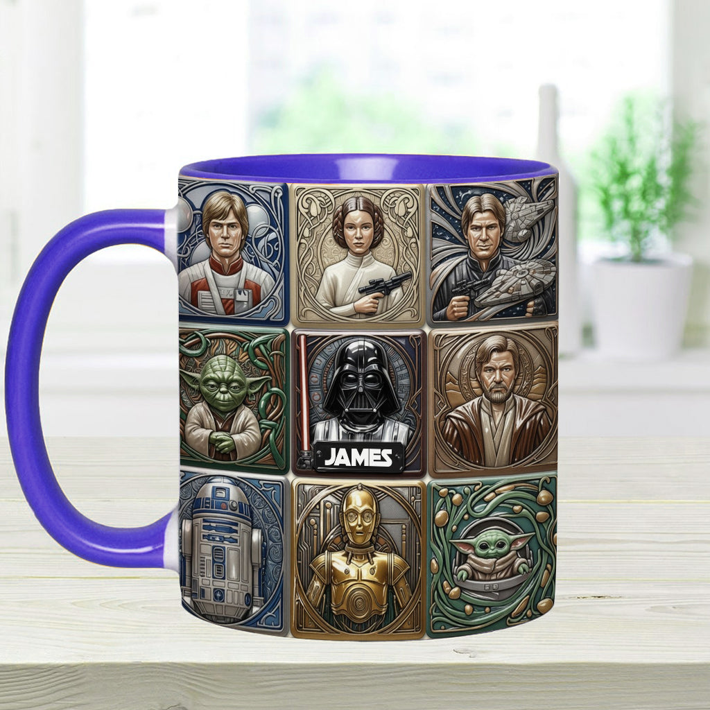 The War Of The Stars - Personalized The Force Accent Mug