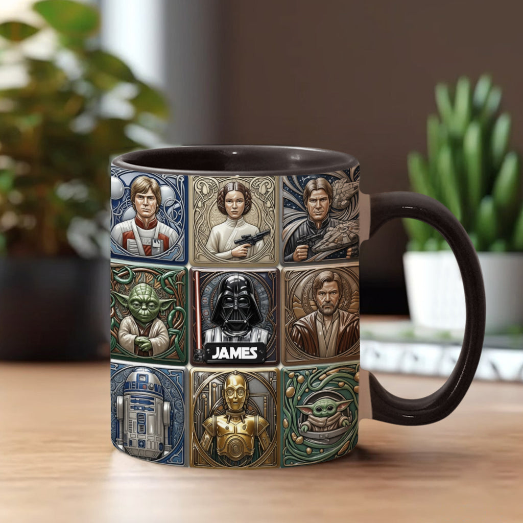 The War Of The Stars - Personalized The Force Accent Mug
